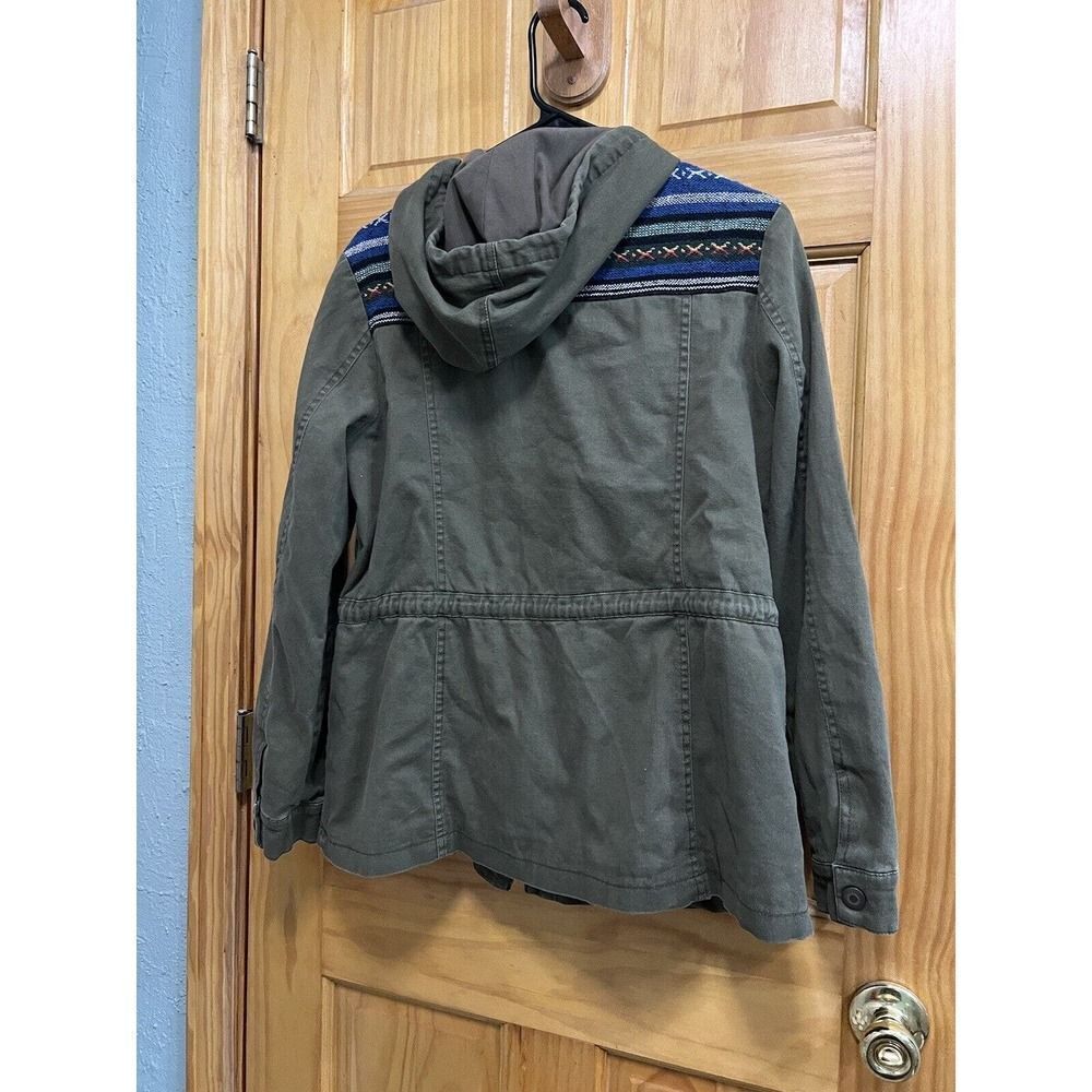 Celebrity Pink Army Green Embroidered Utility Jacket Size L - Picture 9 of 10
